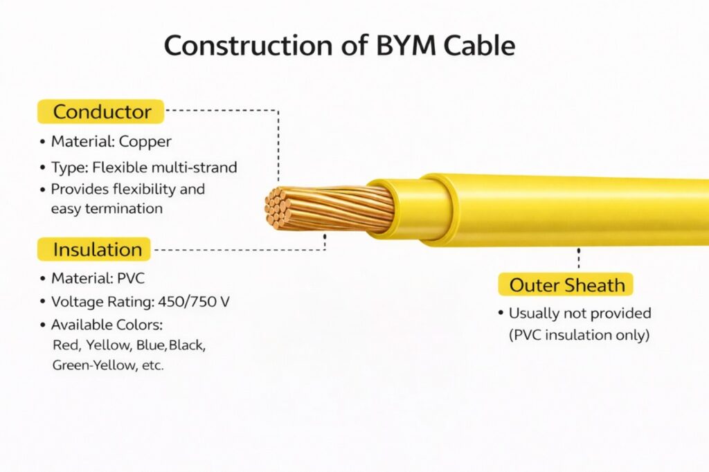 BYA and BYM Cables: Types, Construction & Uses