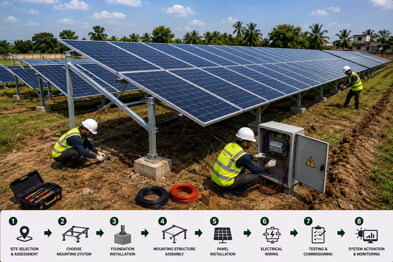 Ground-Mounted Solar Installation Procedure