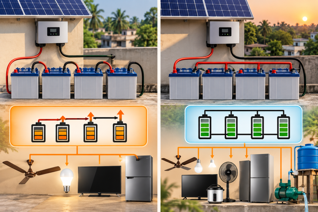Battery Bank Wiring Series vs Parallel