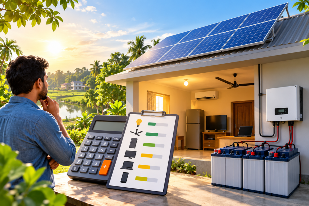 Solar Battery Sizing Calculator