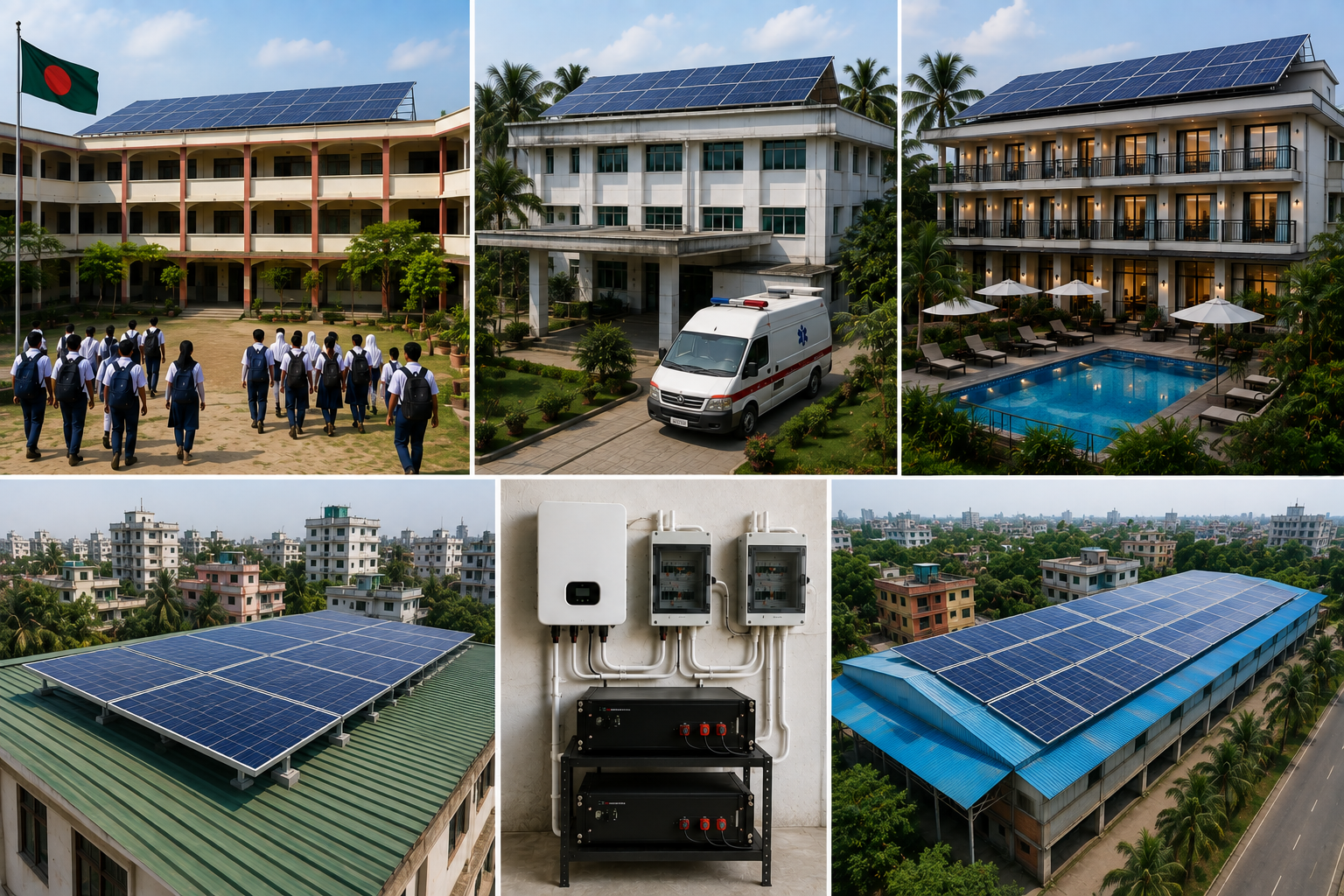 Solar for Schools, Hospitals, Hotels